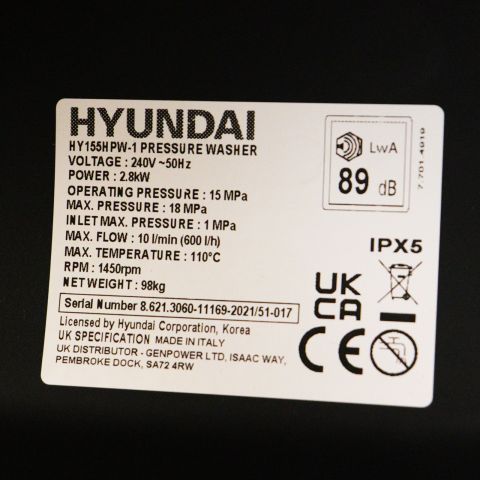 HY155HP2 LOW RES 0003 HY155HP2 1 Label