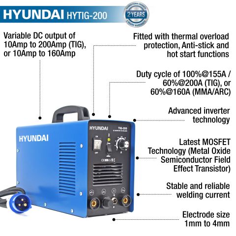 HYTIG 200 Features
